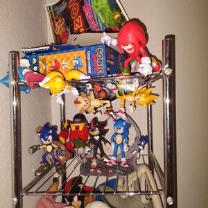 Sonic The Hedgehog Action Figure Set - Blue, Red, Yellow Characters